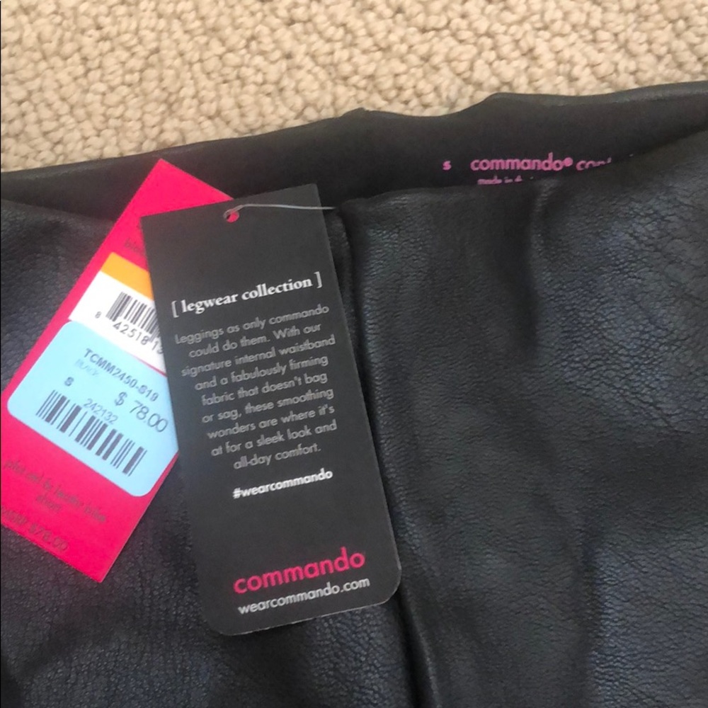 NWT Commando Faux Leather Bike Shorts - Picture 8 of 8